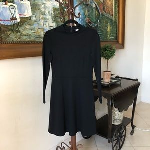 H&M Black long sleeve turtleneck dress